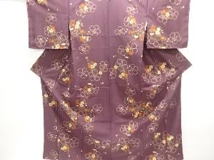 未使用品　R・KIKUCHI　桜模様小紋着物